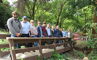 A visit to the James River Park Pipeline Walkway was among the stops made by students and professors from the University of Kaiserslautern in Germany during their stay in Richmond.