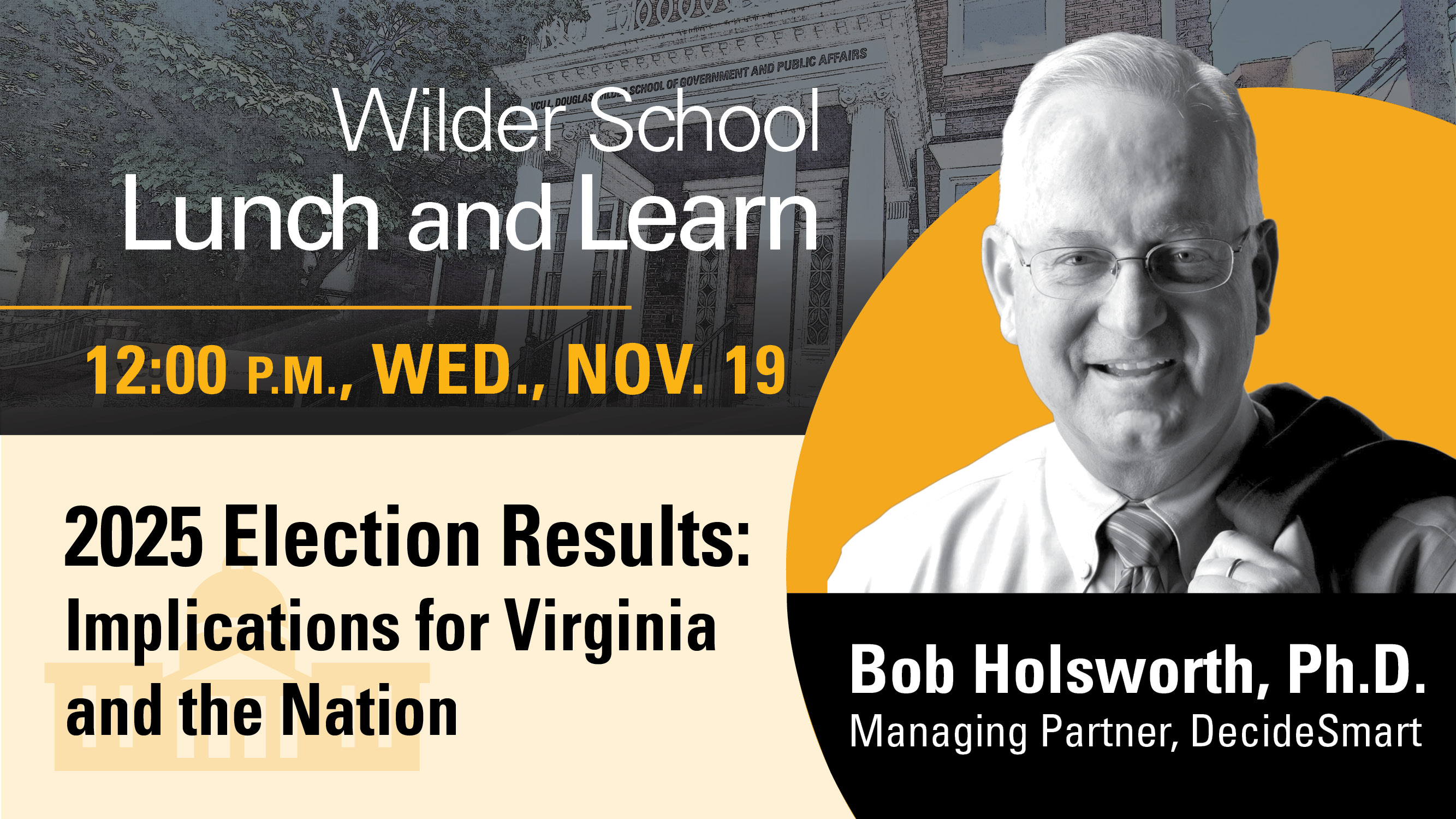 Lunch and learn recap: Bob Holsworth breaks down Virginia’s statewide election results