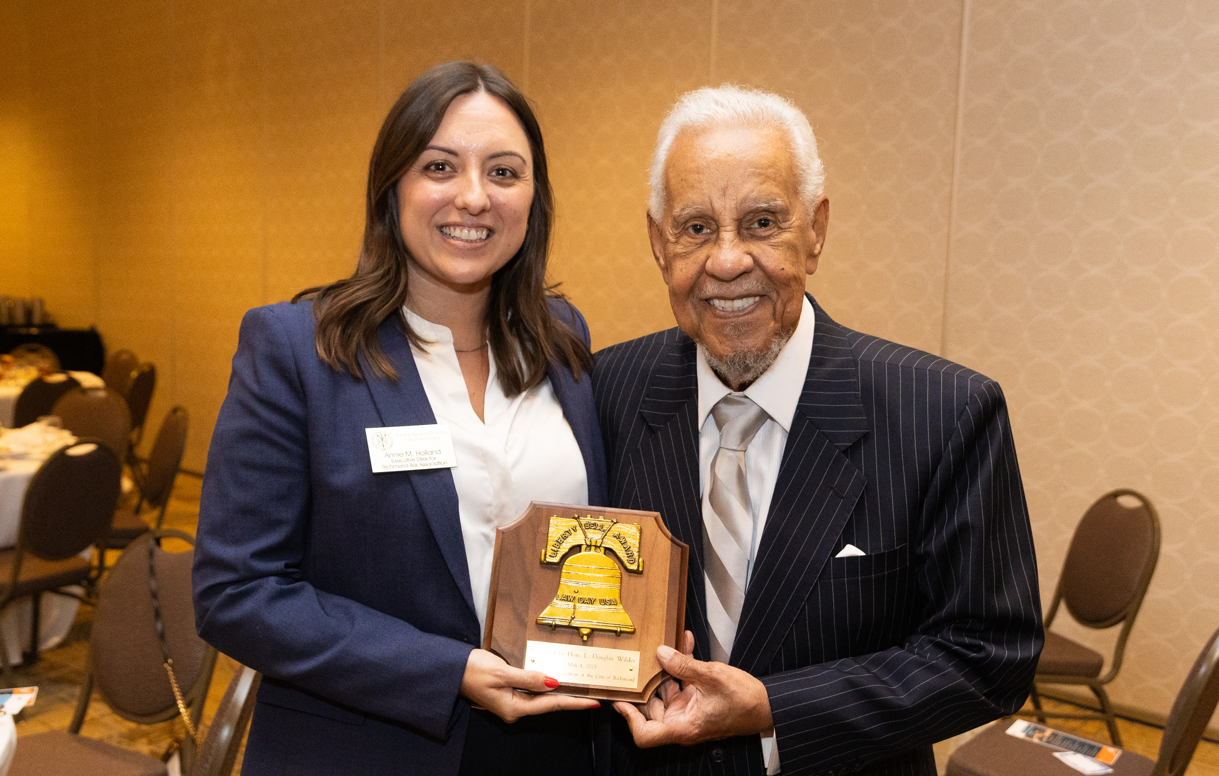 Ringing the bell: Governor Wilder’s career of service honored by the Richmond Bar Association