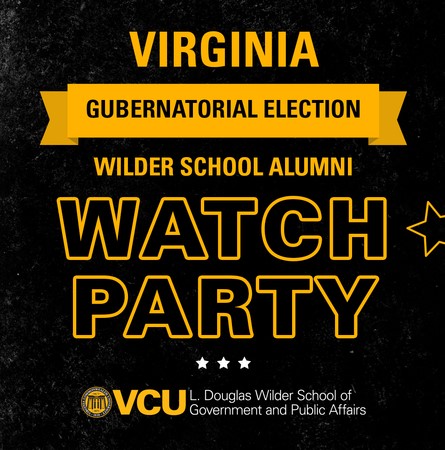 Alumni Gubernatorial Watch Party Graphic
